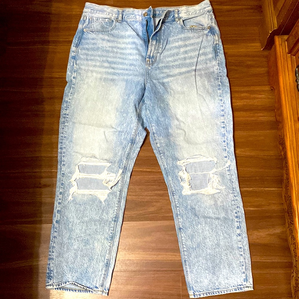 AE distressed Mom Jeans